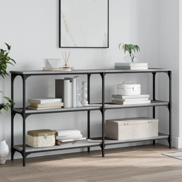 Berkfield Home Console Table Grey Sonoma 150x29x75 cm Engineered Wood - Size: 150 x 29 x 75 cm - image 1
