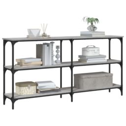 Berkfield Home Console Table Grey Sonoma 150x29x75 cm Engineered Wood - Size: 150 x 29 x 75 cm - thumbnail 3