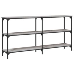 Berkfield Home Console Table Grey Sonoma 150x29x75 cm Engineered Wood - Size: 150 x 29 x 75 cm - thumbnail 2