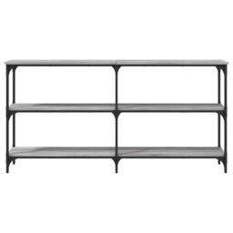 Berkfield Home Console Table Grey Sonoma 150x29x75 cm Engineered Wood - Size: 150 x 29 x 75 cm - thumbnail 4