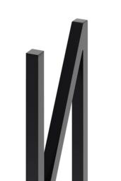 Living and Home 71cm/27.95 inch 2Pcs Black N-shaped Anti-Slip Metal Table Legs Furniture Replacement Legs for DiningTable, Desks and Workbenches - thumbnail 4