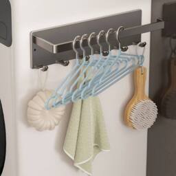 Kelvenix Grey Wall Mounted Magnetic Paper Towel Holder - thumbnail 3