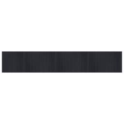 Berkfield Home Rug Rectangular Black70x400 cm Bamboo in Black - Size: Medium