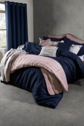 Lazy Linen 'Pure Washed Linen' Duvet Cover in Charcoal - Size: Double - thumbnail 5