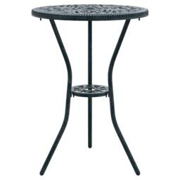 Berkfield Home 3-Piece Garden Bistro Set in Green Cast Aluminum - thumbnail 5
