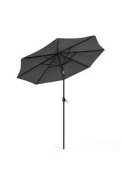 Garden Sanctuary 3m Patio Outdoor Crank Parasol Solar 24 LED Lights in Dark Grey - thumbnail 5