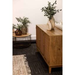 Lemon Pavilion Furniture Bordeaux Large Sideboard - MDF - L39.4 x W128.2 x H78.2 cm - Oak in Brown - Size: 1 Pack - thumbnail 2