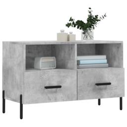 Berkfield Home TV Cabinet Concrete Grey 80x36x50 cm Engineered Wood - Size: 80 x 36 x 50 cm - thumbnail 3