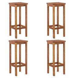 Berkfield Home 5 Piece Garden Bar Set Solid Wood Acacia in Brown - thumbnail 5