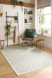 Origin Chateau Beige Non-Slip Washable Living Room Rug & Runner - Size: 80 cm x 150 cm - thumbnail 1