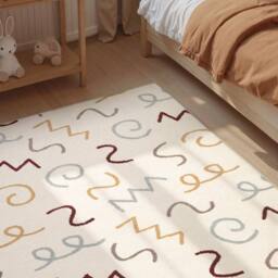 THE RUGS Adventures Kids Rug Fiete Cream Multicolour Kids Bedroom Rug - Size: 120 cm x 170 cm - thumbnail 2