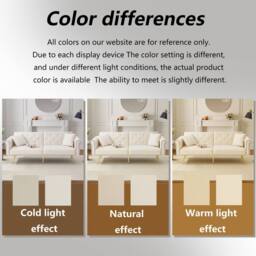 Matteo 2-Seater Velvet Sofa Bed with 3-Stage Adjustable Backrest in Cream - thumbnail 8