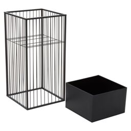 Orsina Versatile Design Floor Standing Planter, Robust Constructed Large Flower Pot For Garden, Easy To Maintain Pot in Black - thumbnail 3