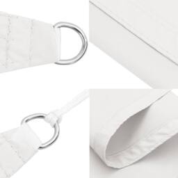 Berkfield Home Sun Shade Sail White 7x5x5 m 100% Polyester Oxford - thumbnail 6