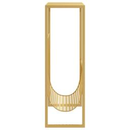 Berkfield Home Magazine Rack Gold 35x15x45 cm Steel - Size: 35 x 15 x 45 cm - thumbnail 4