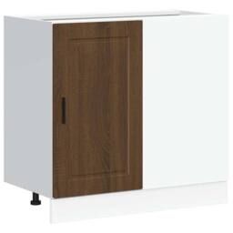 Berkfield Home Kitchen Base Cabinet Porto Brown Oak Engineered Wood - thumbnail 3