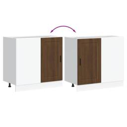Berkfield Home Kitchen Base Cabinet Porto Brown Oak Engineered Wood - thumbnail 8