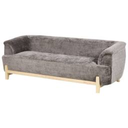 Wyld and Coco 5-Seater Sofa Set - Brown Chenille Eucalyptus Legs - thumbnail 5