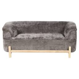 Wyld and Coco 5-Seater Sofa Set - Brown Chenille Eucalyptus Legs - thumbnail 7