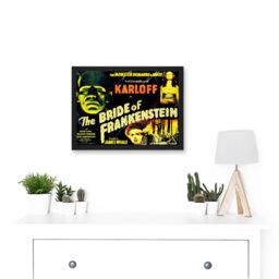 Artery8 Movie Film Sequel Bride Frankenstein Karloff Whale Horror Artwork Framed Wall Art Print A4 in Black - thumbnail 2