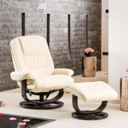 Artemis Home Burdell Swivel Recliner in Cream