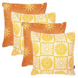 icon 4PK Cushion x2 Summer Sun, x2 Summer Flower - thumbnail 1