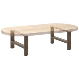 Berkfield Home Coffee Table Legs Natural Steel 2 pcs 70x(30-31) cm Steel in Grey - thumbnail 8