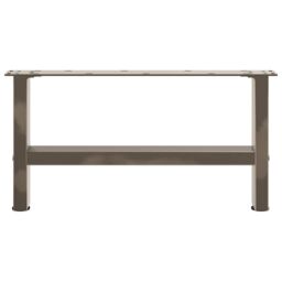 Berkfield Home Coffee Table Legs Natural Steel 2 pcs 70x(30-31) cm Steel in Grey - thumbnail 5