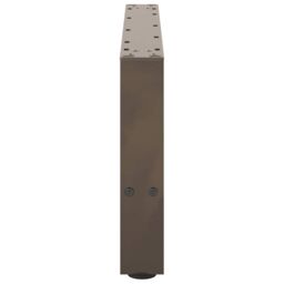 Berkfield Home Coffee Table Legs Natural Steel 2 pcs 70x(30-31) cm Steel in Grey - thumbnail 6