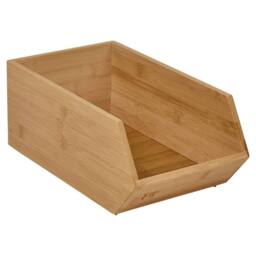 Havendro 1PCS Single Compartment Wooden Cosmetic Organiser Makeup Storage in Natural - thumbnail 1