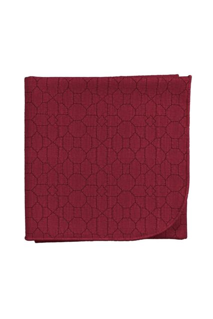 V & A 'Chinoiserie Charm' Cotton Throw in Dark Red - Size: 170 cm x 200 cm - image 1