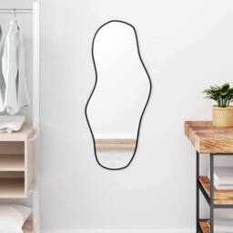 Berkfield Home Wall Mirror Black 90x40 cm - thumbnail 2