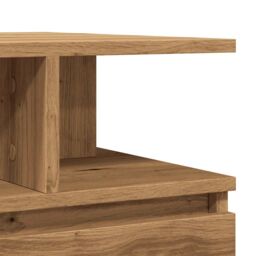 Berkfield Home Coffee Table Artisan Oak 90x49x45 cm Engineered Wood in Brown - Size: 90 x 49 x 45 cm - thumbnail 8