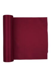 Neel Blue 20cm x 29cm Solid Satin Roll Large Fabric for Chair Sash Wedding Bouquet Décor Drapery in Burgundy - Size: 20 cm x 29 cm - thumbnail 3
