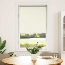 Berkfield Home Roller Blind Blackout Off-White 65x175 cm Fabric Width 60.7 cm Polyester in White - thumbnail 2