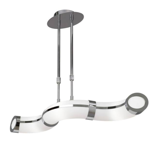 Netlighting Guss Telescopic GU10 3 Light L1 SGU10 Bar Chrome White Acrylic in Grey - image 1