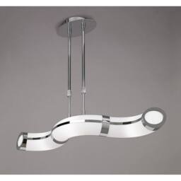 Netlighting Guss Telescopic GU10 3 Light L1 SGU10 Bar Chrome White Acrylic in Grey - thumbnail 2