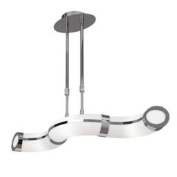 Netlighting Guss Telescopic GU10 3 Light L1 SGU10 Bar Chrome White Acrylic in Grey