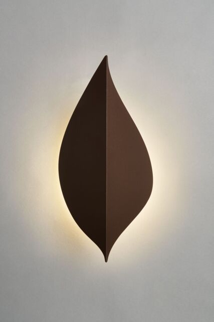 BHS Lighting Lesley LED Leaf Style Outdoor Wall Light in Brown - image 1