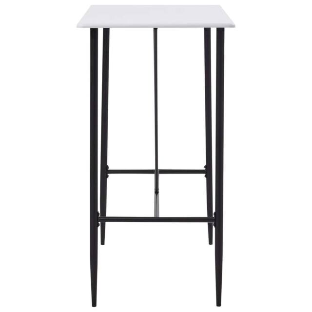Berkfield Home Durable Bar Table White 120x60x110 cm MDF - Size: 120 x 60 x 110 cm - image 1