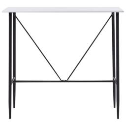 Berkfield Home Durable Bar Table White 120x60x110 cm MDF - Size: 120 x 60 x 110 cm - thumbnail 3