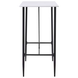 Berkfield Home Durable Bar Table White 120x60x110 cm MDF - Size: 120 x 60 x 110 cm - thumbnail 1
