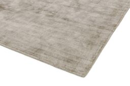 The Rug Shop UK Grey Handmade Plain Viscose Luxurious Easy To Clean Cotton Backing Rug - Size: 160 cm x 230 cm - thumbnail 3