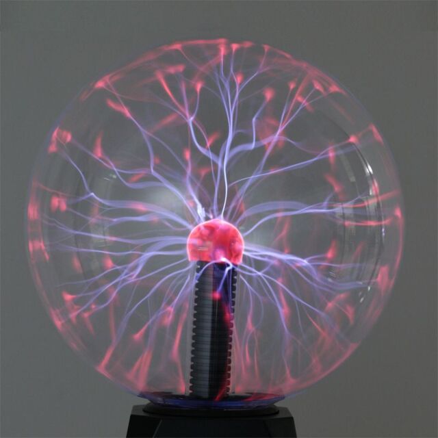 Leaper 4 Inch Sound Sensitive Static Ball Plasma Magic Night Lamp in Black - image 1