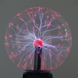 Leaper 4 Inch Sound Sensitive Static Ball Plasma Magic Night Lamp in Black - thumbnail 1