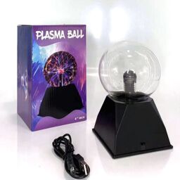 Leaper 4 Inch Sound Sensitive Static Ball Plasma Magic Night Lamp in Black - thumbnail 5