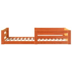 Berkfield Home Bed Frame without Mattress Wax Brown 75x190 cm Small Single Solid Wood Pine - thumbnail 5