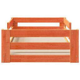 Berkfield Home Bed Frame without Mattress Wax Brown 75x190 cm Small Single Solid Wood Pine - thumbnail 4