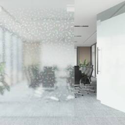 Berkfield Home Window Film Frosted 3D Rainbow Pattern 90x1000 cm PVC in White - thumbnail 3
