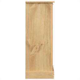 Berkfield Home Chest of Drawers Corona 80x43x114 cm Solid Wood Pine in Light Brown - Size: 80 x 43 x 114 cm - thumbnail 5